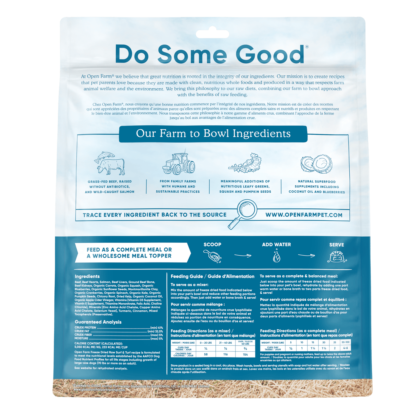 Open Farm Grain Free Surf & Turf Recipe Freeze Dried Raw Dog Food