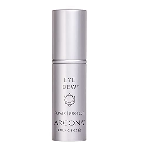 ARCONA Eye Dew - Shea Butter, Hyaluronic Acid + Liquid Crystals Fill In Lines + Wrinkles, Hydrates, Protects .3 oz. Made In The USA