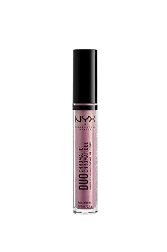 NYX PROFESSIONAL MAKEUP Duo Chromatic Lip Gloss - Booming, Pink With Gold Duo Chromatic Pearls