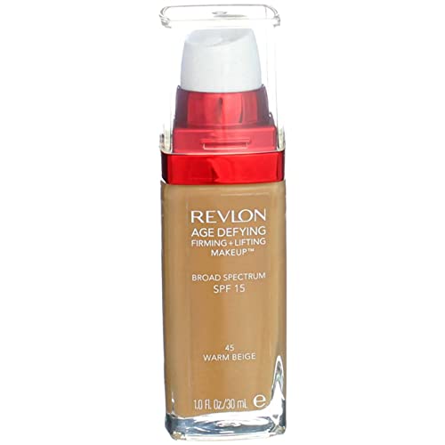 Revlon Age Defying Firming + Lifting Makeup, 45 Warm Beige,( Pack of 4)