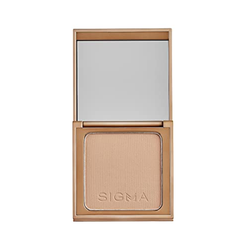 Sigma Beauty Matte Bronzer – Longwear Light Bronzer Powder with Matte Finish for Face - For Achieving a Natural, Sun Kissed Glow (Light Powder Bronzer)