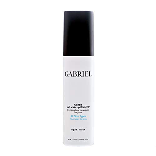 Gabriel Cosmetics Gentle Eye Makeup Remover, Natural, Paraben Free, Vegan, Cruelty-free, Non GMO, Gentle eyemakeup remover infused with aloe vera to soothe and diffuse puffy eyes, 3.3oz.