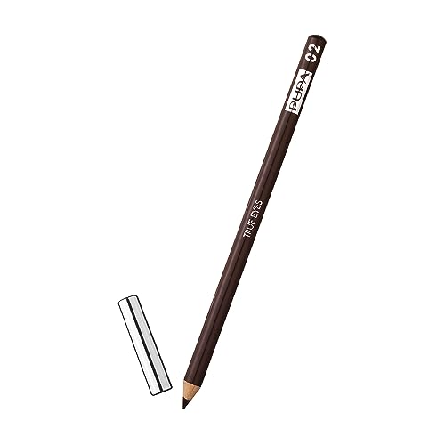 Pupa Milano True Eyes Precise Eyeliner - Perfect Blend Of Oils And Waxes - Instant Color Payoff - Enhances The Gaze And Gives Intense Depth - Suitable For Sensitive Eyes - 02 Intense Brown - 0.05 Oz