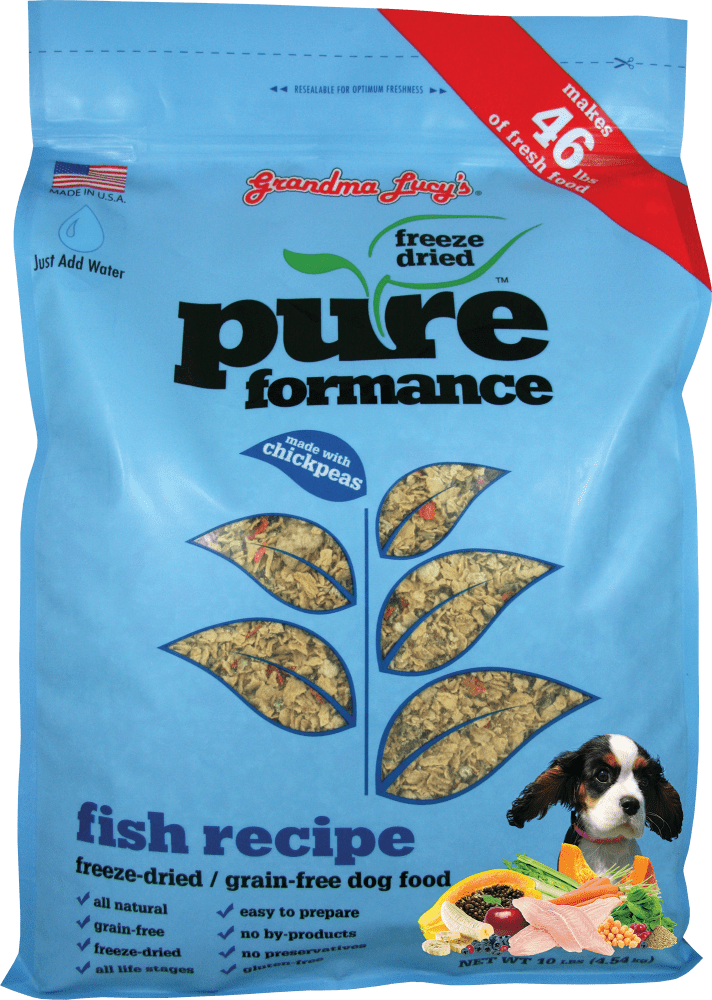 Grandma Lucy's Pureformance Fish Recipe Freeze Dried Grain Free Dog Food