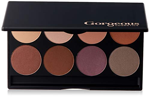 Gorgeous Cosmetics Everyday Beauty Eyeshadow Palette, 8 shades, Compact with Mirror