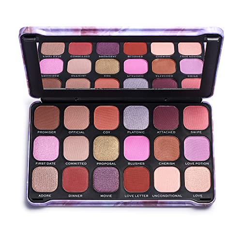 Makeup Revolution Forever Flawless Unconditional Love, Eyeshadow Palette, Create Long-Lasting Eye Makeup Looks, Vegan & Cruelty-Free, 20g