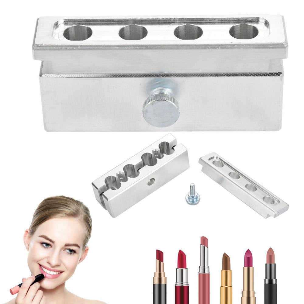 DIY Lipstick Tool, Aluminum Alloy DIY Lipstick Mold Lip Balm Mold Holder Cosmetic Lipstick Making Kits Lip Gloss Balm Fill Maker Molding Tools(#1)