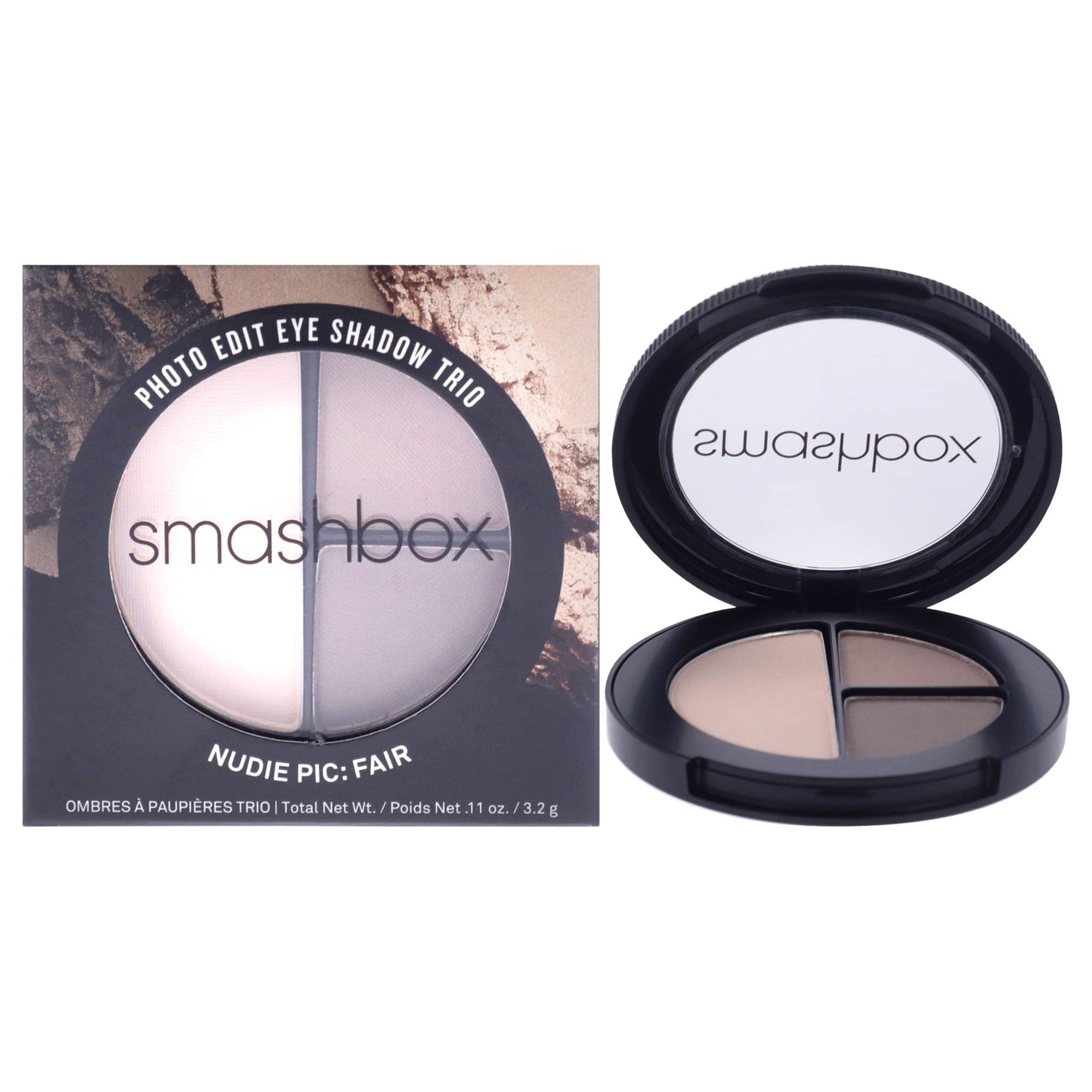 Smashbox Photo Edit Eyeshadow Trio - Nude Pic Fair, 0.11 Ounce