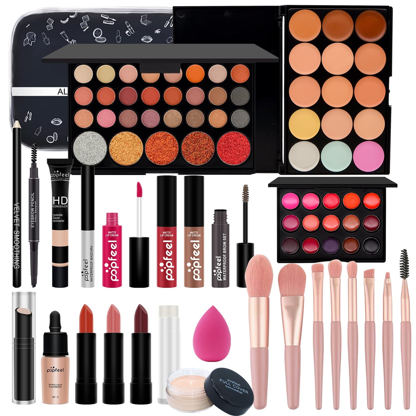 Hywestger Makeup Kit for Women Full Kit, All-in-one Makeup Gift Set for Girls,27Pcs Beginner Makeup Kit for Teens