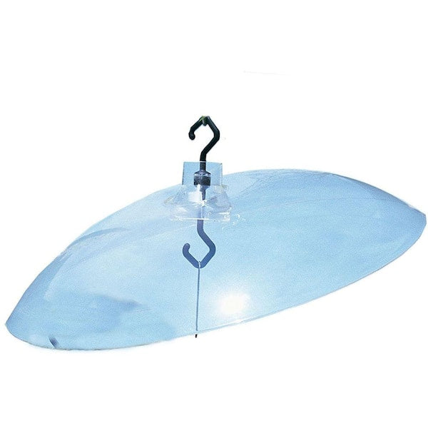 16" Transparent Protective Dome Hanging Bird Feeder Cover