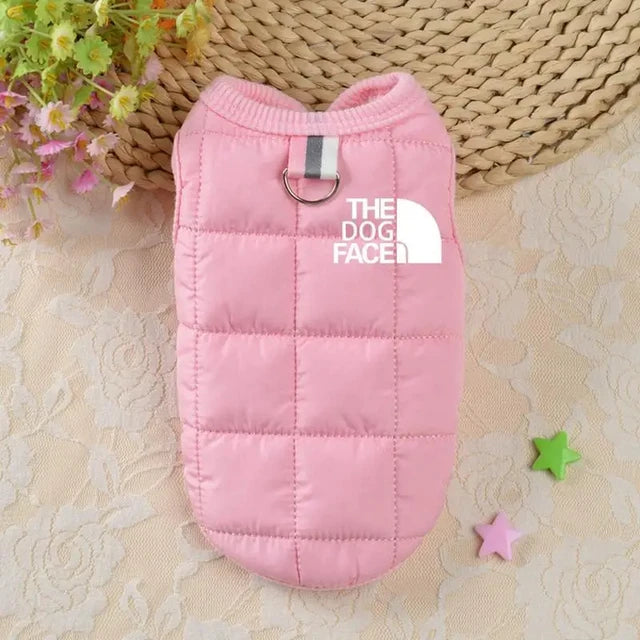 Double Sided Dog Coat Winter Warm Pink XXL