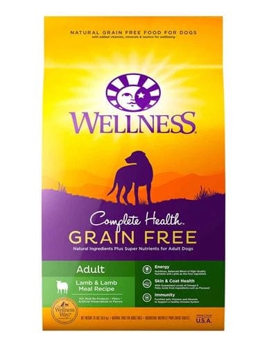 Wellness Grain-Free Complete Health Adult Lamb & Lamb Meal Recipe Dry Dog Food