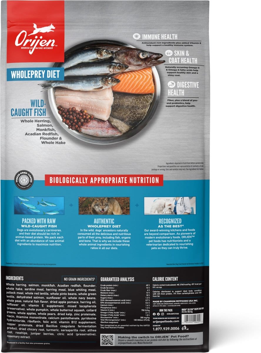 ORIJEN Six Fish Dry Dog Food