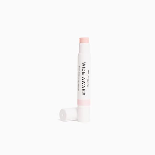 Sheer Miracle Wide Awake Dark Circle Concealer, Pink Brightens Under Eye Area, Vegan & Organic Eye Brightening Color Corrector, Light – Medium Skin Tone, 2g