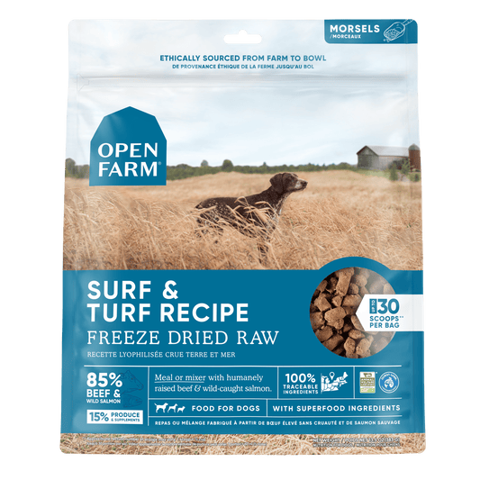 Open Farm Grain Free Surf & Turf Recipe Freeze Dried Raw Dog Food