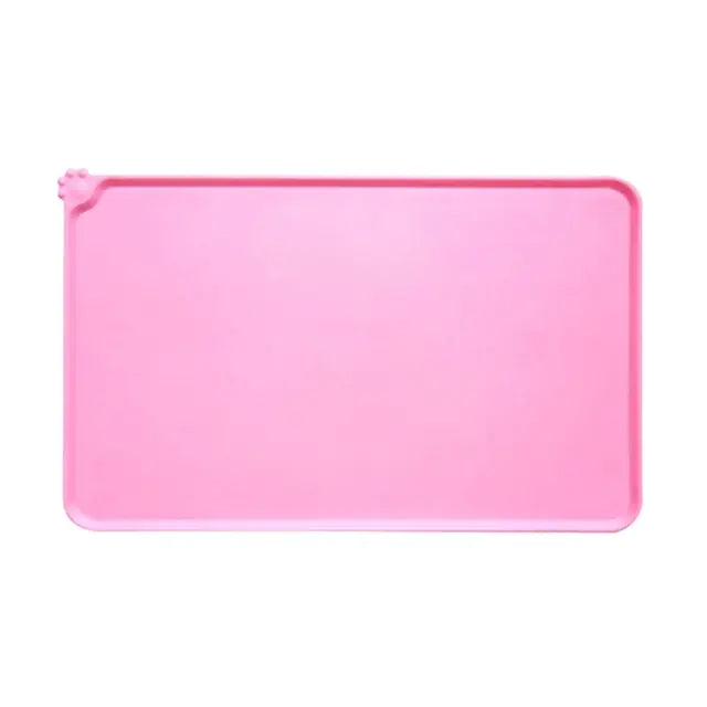 Silicone Pet Bowl Mat Pink 48x30cm