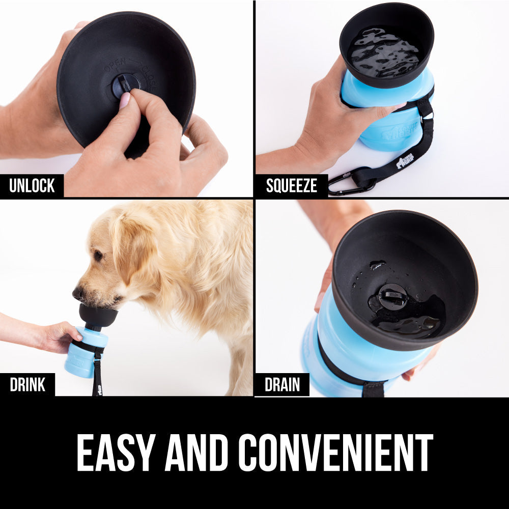 Leakproof 2 in 1 Design Portable Dog Water Bottle