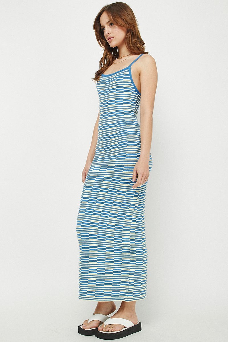 2 Tone Cami Sweater Mini Dress