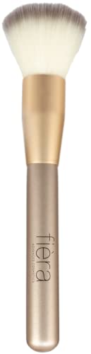 FIÈRA Finishing Powder Brush - Custom Facial Brush for Loose Powder - Quick & Easy Application - Lightweight & Easy to Clean - Pairs Perfectly with Fièra HD Matte Finishing Powder