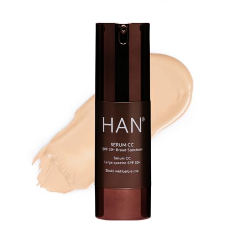 HAN Skincare Cosmetics Serum CC with SPF 30 I Vegan I Cruelty-Free I Waterless (Shade 1.5)