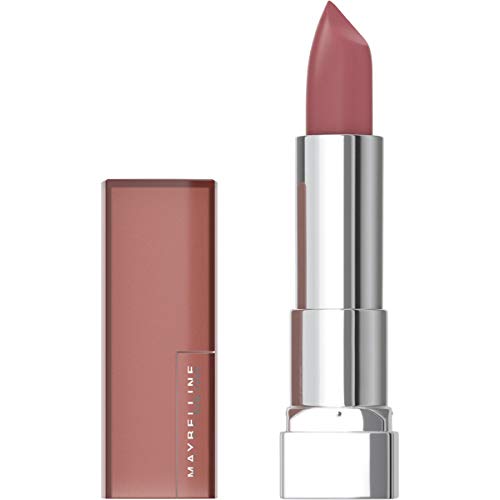 Maybelline Color Sensational Lipstick, Lip Makeup, Matte Finish, Hydrating Lipstick, Nude, Pink, Red, Plum Lip Color, Brown Blush, 0.15 oz; (Packaging May Vary)