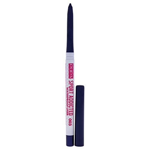 Pupa Milano Sport Addicted Waterproof Eyeliner - Perfect For Spring And Summer - Sport And Sweat Proof - Instant Color Payoff - Intensely Pigmented - Long Lasting - 003 Energy Blue - 0.012 Oz