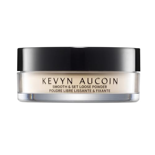 Kevyn Aucoin Smooth & Set Loose Powder with Puff: Universal shade, all skin types & tones. Sheer, lightweight, blends well, blurs imperfections, reduces shine. Makeup artist go to for even skin finish