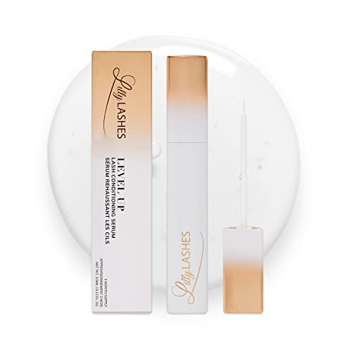 Lilly Lashes Level Up Conditioning Lash Serum, Eyelash Serum, Eyelash Serum for Fuller Natural Lashes, Non Irritating Lash Serum and Eyebrow Serum, Lash Therapy