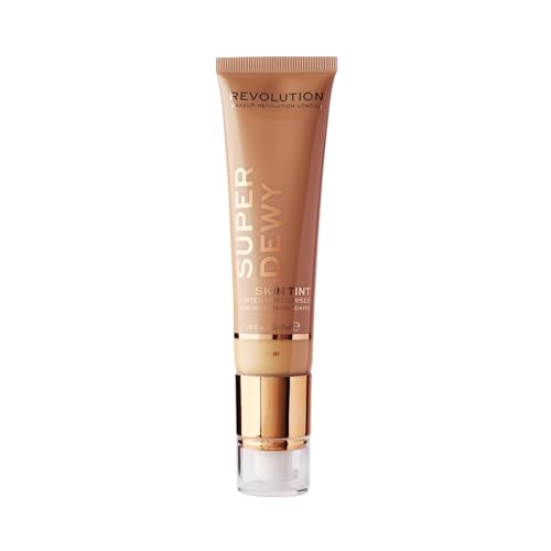 Makeup Revolution, Superdewy Tinted Moisturiser, Light Coverage, Dewy Finish, Medium Light, 1.85 fl. Oz.