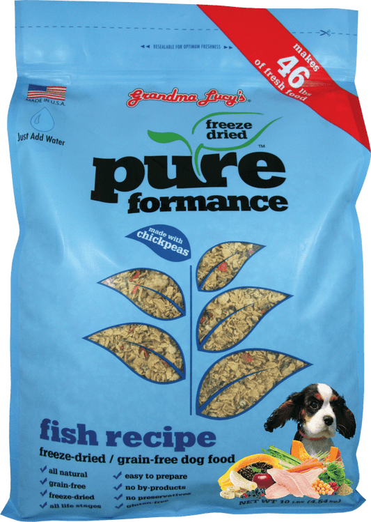 Grandma Lucy's Pureformance Fish Recipe Freeze Dried Grain Free Dog Food
