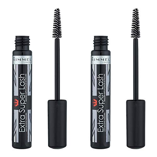 Rimmel Extra Super Lash Value Pack, Black Black, 0.1 oz, Pack of 2