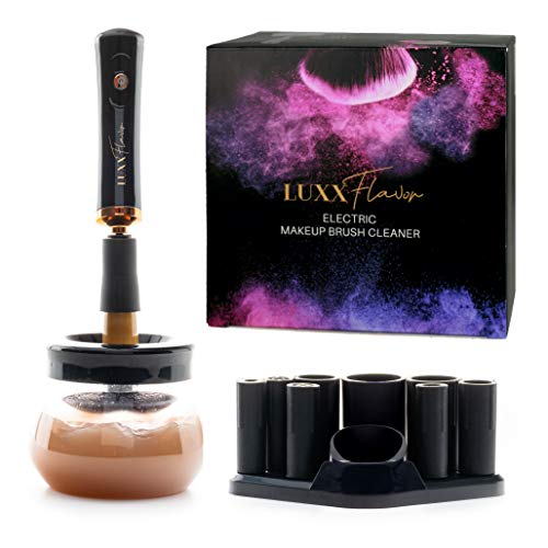 Electric Makeup Brush Cleaner and Dryer Machine - Quick Makeup Brush Washer and Cleanser - Automatic Cleaning and Spinning of Brushes - A Professional Tool to Clean and Dry Makeup Brushes