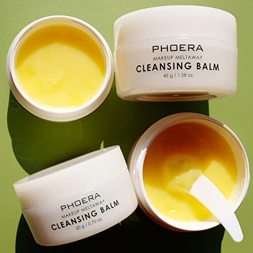 ABRUS - PHOERA Makeup Remover Cream, Vegan Balm, Make-up Cleansing Balm, Face Cleanser, Melting Cleansing Balm, Melt Away Makeup, Facial Cleansing Balm, Cruelty-free Formula (20 Gram)