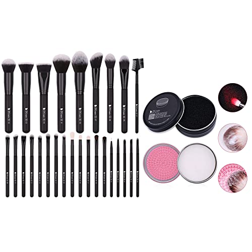 DUcare Makeup Brushes 27PCS+ Makeup Brush Cleaner Set
