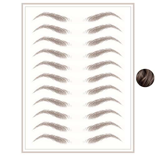 Brows by Bossy Studio & Co Temporary Eyebrow Tattoos Waterproof Eyebrow Stickers, False Tattoos Hair Like Peel Off Instant Transfer Brow arched ash brown