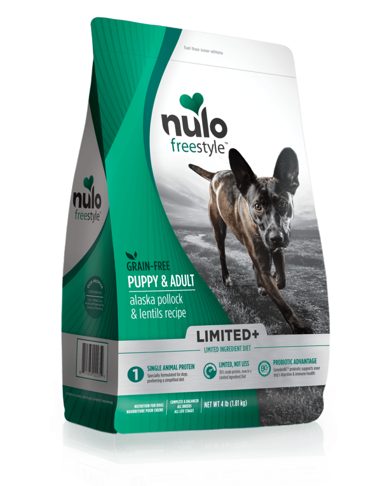 Nulo FreeStyle Limited+ Grain Free Alaska Pollock & Lentils Recipe Puppy & Adult Dry Dog Food