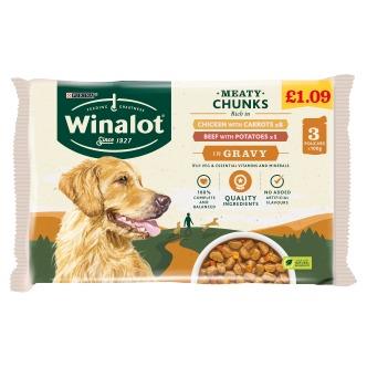 Winalot Pouches Chicken & Carrot Mixed In Gravy 300g