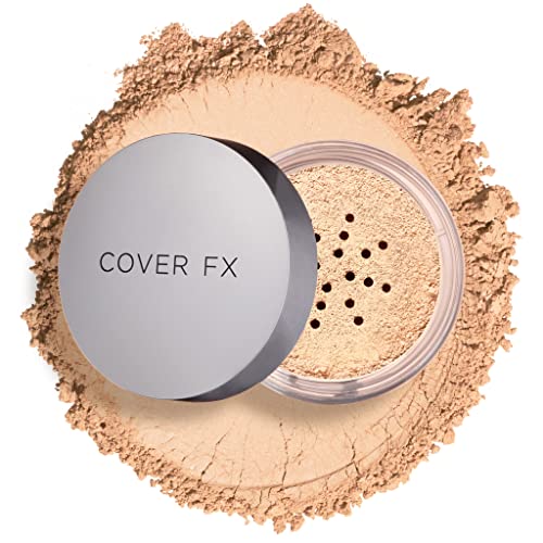 COVER FX Perfect Setting Powder - Shade Light - Loose Makeup Finishing Powder - Mattify Skin and Lock in Makeup - Blurs Fine Lines - Travel Size