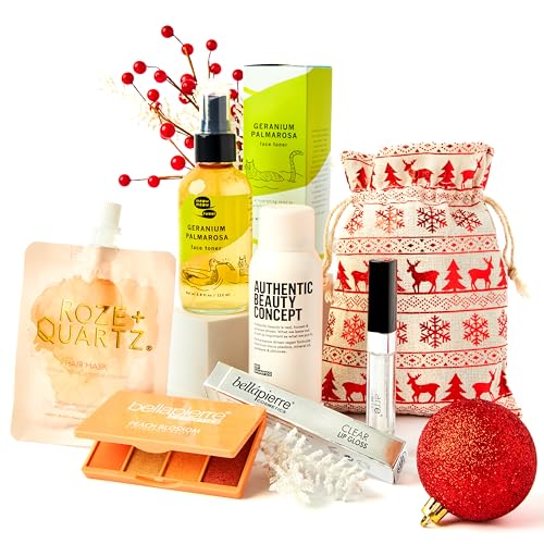 Glitz And Glam Make up Gift Sets - Vegan Christmas Gift Beauty Sets for Women - Dazzling Makeup Collection Set - All in One Beauty Gift Set, Glamour Makeup and Hair Care Kit - Great Gift for Women