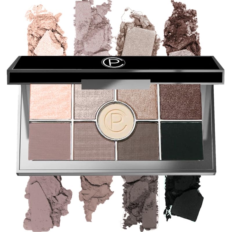 Pure Cosmetics Makeup Eyeshadow Palette, Nude - Nouveau Collection, Neutral Ultra-Pigmented Pressed Powders - Matte & Shimmer Colors, Long-Lasting, Blendable & Mineral Based- Talc-Free & Paraben-Free