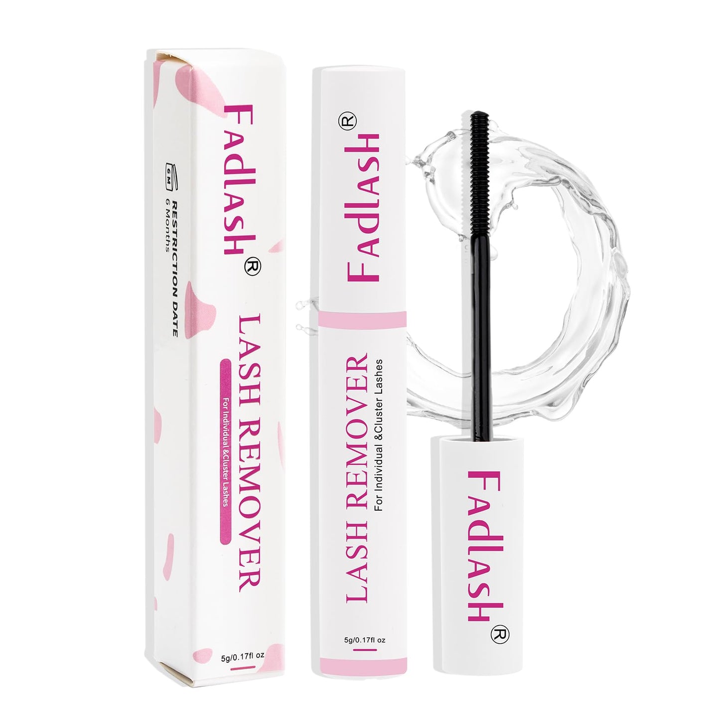 Lash Remover for Lash Extensions 5ml Cluster Lash Glue Remover Lash Remover for Cluster Lashes Clear Lash Cluster Remover Easy Removal Gentle Eyelash Remover For Lash Extensions