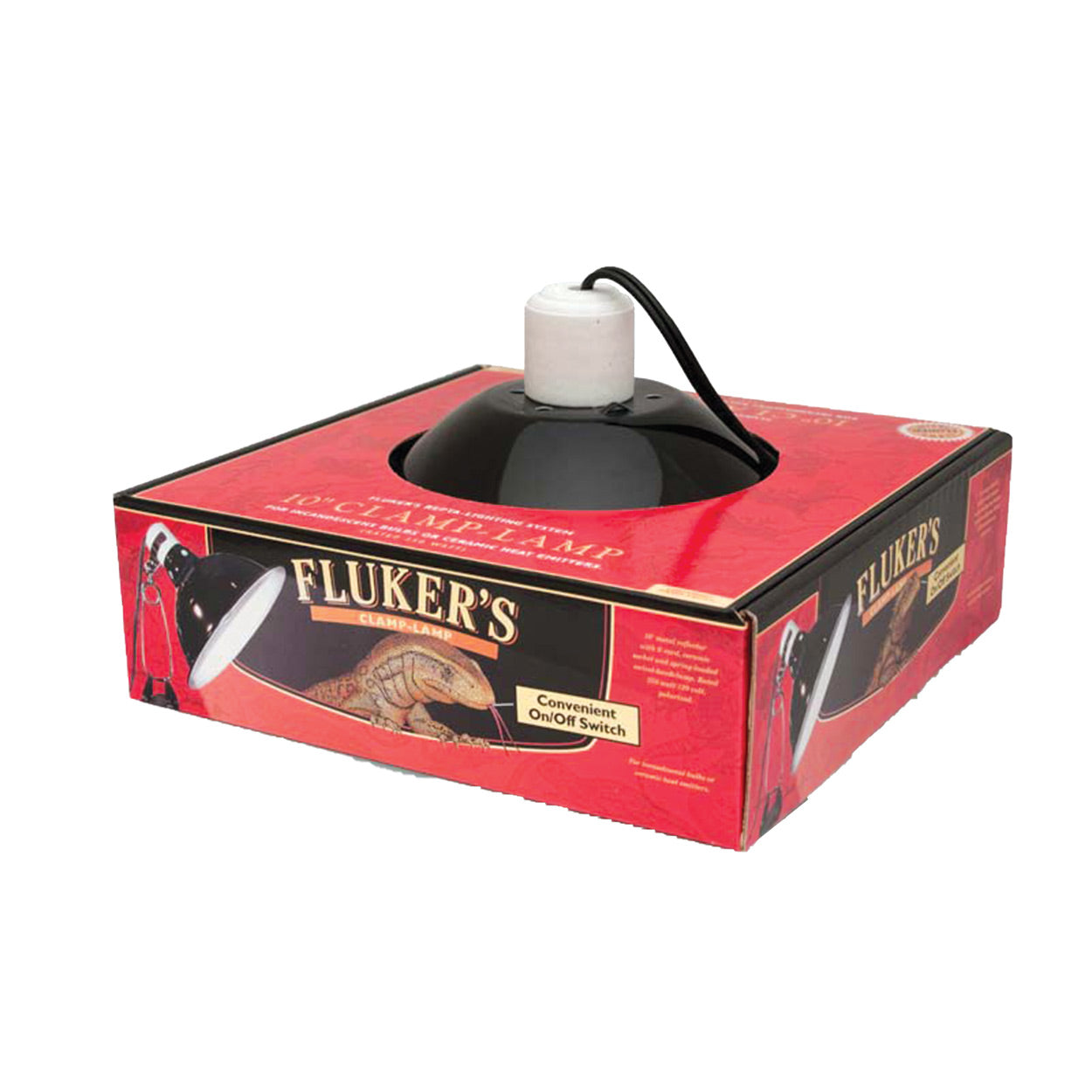 Fluker's Clamp Lamp with Switch - 10"