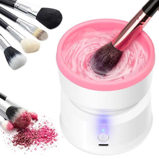 Electric Makeup Brush Cleaner, Rechargeable Makeup Brush Cleaner Machine, Cosmetic Brush Cleaner, Automatic Makeup Brush Cleaner, Brush Cleaner Fit for All Size Makeup Brush, Great Gift for Women