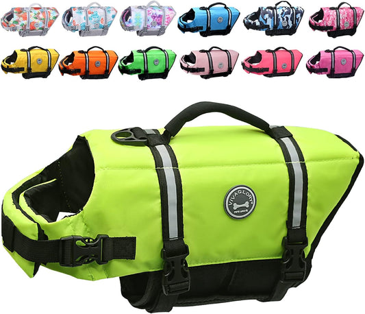 Dog Life Jacket for Small  Dogs Boating Bright Yellow