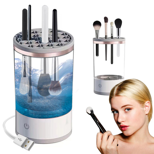 Makeup Brush Cleaner Machine,Electric Makeup Brush Cleaner,Automatic Makeup Brush Cleaner,Makeup Cleaner Machine,Brushly Pro Cosmetic Brush Cleaner Gift for Wife Girlfriend