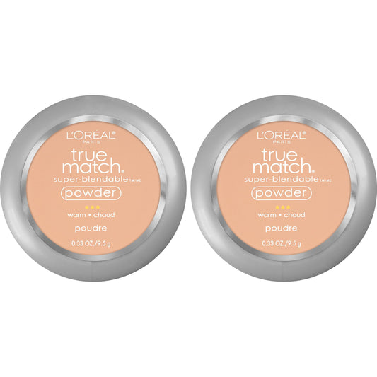 L'Oreal Paris Cosmetics True Match Super-Blendable Powder, Sand Beige, 2 Count