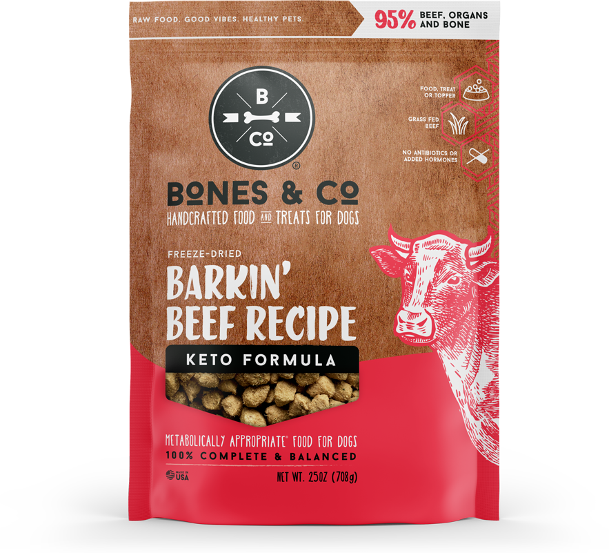 Bones & Co. Barkin Beef Freeze Dried Dog Food