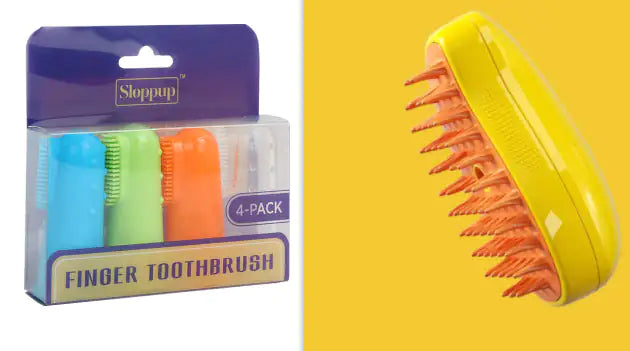 3-in-1 Pet Brush Yellow Set usb