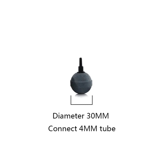 Round Aquarium Air Stones Black 30 MM