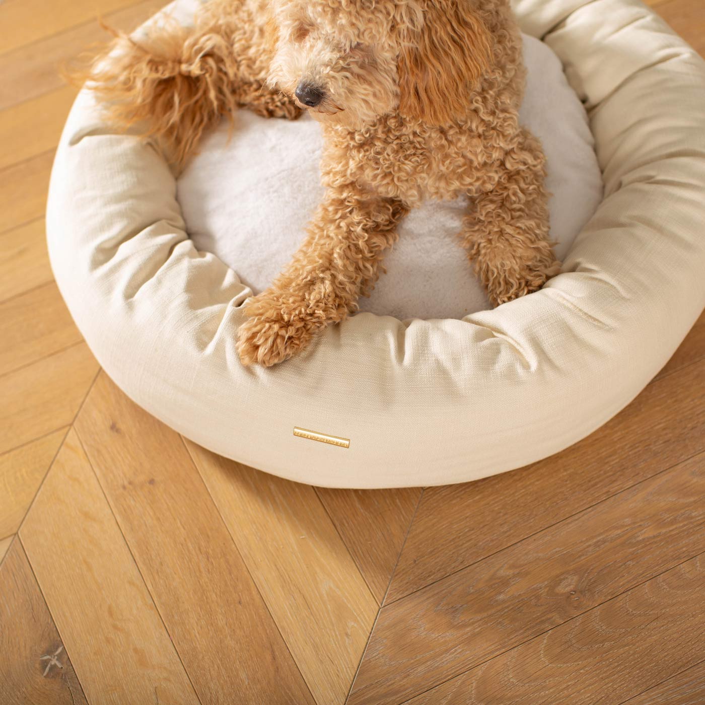 Donut Bed in Savanna Bone by Lords & Labradors